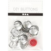 Creativ Company Diy knopen, d 22 mm, 12 stuk/ 1 doos - thumbnail