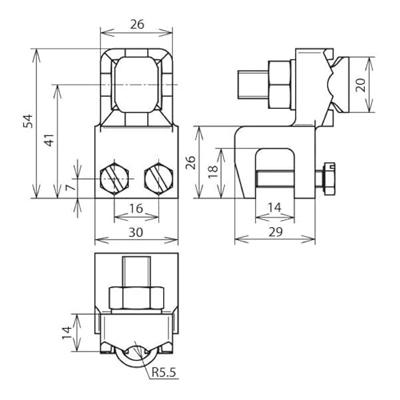 DEHN AK 7.10 KSV KBF1 12 TGTZN Aansluitklem 1 stuk(s)