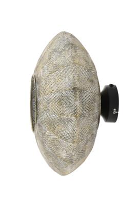 Light & Living Wandlamp 'Lavello' Ø37cm, kleur Antiek Goud/Wit