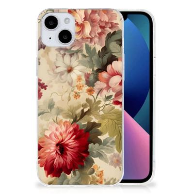 TPU Case voor iPhone 15 Plus Bloemen TPU Case voor iPhone 15 Plus Bloemen