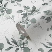 AS Creation Pure Elegance - Wit - Blätter - 397682 - thumbnail