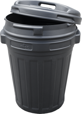 Voerton met draaisluiting 70 liter Black