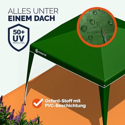 Vouwbare Party-tent Capri 3x3m Groen