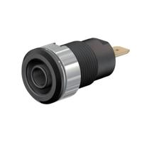 Stäubli SLB4-F Veiligheids-labconnector, female Bus, inbouw Zwart 1 stuk(s) - thumbnail