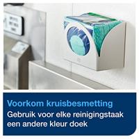 Reinigingsdoek Tork W8 Premium 1-laags 8x40 vel groen 194550 | 8 stuks - thumbnail