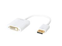 LogiLink CV0058B DisplayPort Adapter [1x DisplayPort stekker - 1x DVI-bus 24+1-polig] Wit 15.00 cm - thumbnail