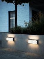 Nordlux Fluctus 28 gevelverlichting zwart breed 2x E27 fitting &apos;Nordlux Fluctus 28&apos; - thumbnail