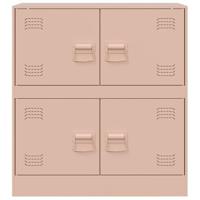 Dressoir 67x39x73 cm staal roze - thumbnail