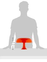 Artemide Nessino tafellamp oranje - thumbnail