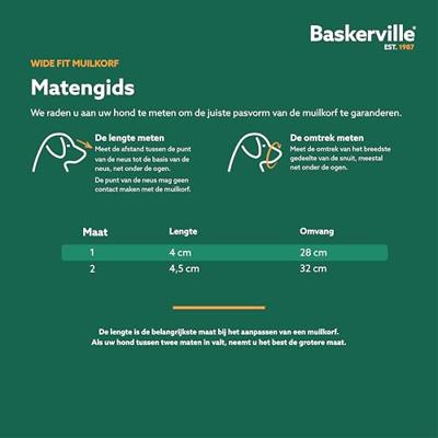 Baskerville Anti-giftig aas muilkorf voor honden, honden kunnen hijgen en drinken, geen bladeren in afval, bijtbescherming, gevoerde neusriem, Maat 12 - Boxer/Pitbull, bruin
