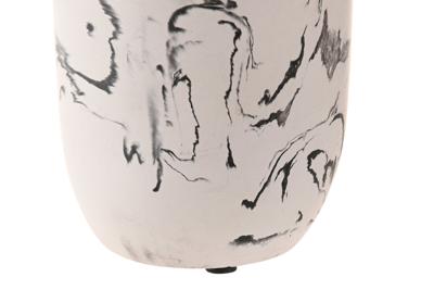 Glas DKD Home Decor 7 X 7 X 9,5 CM Zwart Cement Wit