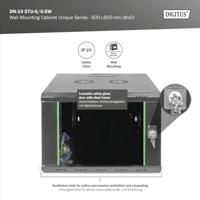 Digitus DN-19 07U-6/6-SW rack 7U Wandrek Zwart - thumbnail
