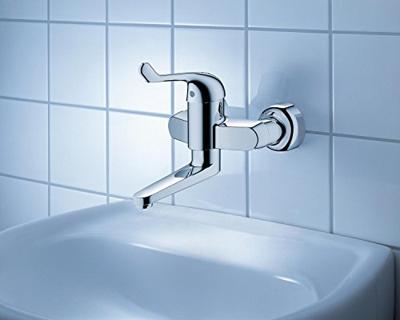 GROHE Euroeco veiligheids wandkraan met koppelingen chroom 32792000 - thumbnail
