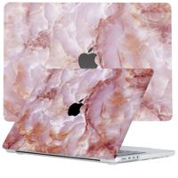 Lunso MacBook Pro 14 inch (2021-2024) cover hoes - case - Marble Finley - thumbnail