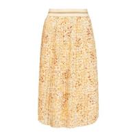 s.Oliver rok met all over print en glitters lichtgeel - thumbnail