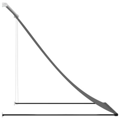 VidaXL Luifel uittrekbaar 150x150 cm stof en staal antracietkleurig