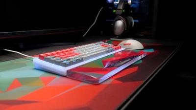 CHERRY XTRFY GP5 Litus Red/Green XL Muismat CHERRY XTRFY GP5 Litus Red/Green XL Muismat