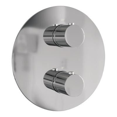 Brauer Chrome Edition - 3 Weg - Inbouwthermostaat - Rond - In/afbouwdelen - Chroom