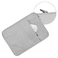 Lunso - Stijlvolle zachte neopreen sleeve hoes 13 inch - Lichtgrijs - thumbnail