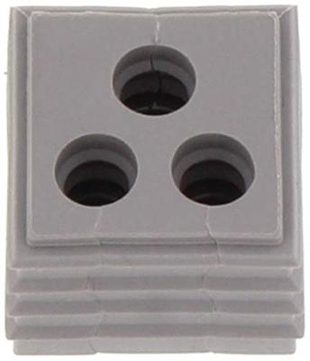 CONTA-CLIP KDS-DE 3X5-6 GR Afdichtingselement Met trekontlasting Klem-Ø (max.) 6 mm Thermoplastisch elastomeer Grijs 10 stuk(s)