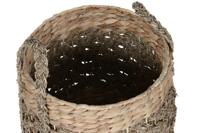 Decoratieve Mand Home ESPRIT Natuurlijk Zeegras Natuurlijke Vezel Tropisch (2 Onderdelen) - thumbnail