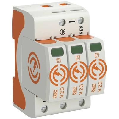 OBO Bettermann 5095163 V20-3-280 Overspanningsafleider 20 kA 1 stuk(s) OBO Bettermann 5095163 V20-3-280 Overspanningsafleider 20 kA 1 stuk(s)