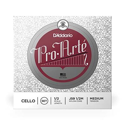 D'Addario J59 1/2M Pro-Arté Cello String Set 1/2 Scale, Medium Tension Cello snaren D'Addario J59 1/2M Pro-Arté Cello String Set 1/2 Scale, Medium Tension Cello snaren