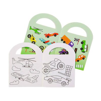 Duckiez Kleurboekje met stickers voertuigen