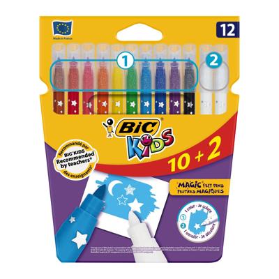 BIC kids kleuren & uitwissen, 10 + 2 gratis