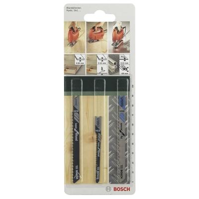 Bosch Accessories 2609256774 3-delig Decoupeerzaagbladen-set U-schacht 3 stuk(s)