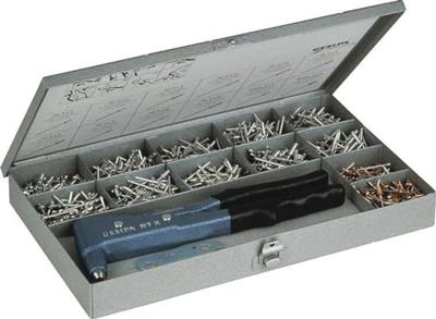 Gesipa Blindklinknagel-assortiment | 942-delig | NTX+klinknagels alu./staal, koper/staal | in kunststof koffer | 1 stuk - 1435457 - 1435457 Gesipa Blindklinknagel-assortiment | 942-delig | NTX+klinknagels alu./staal, koper/staal | in kunststof koffer | 1 stuk - 1435457 - 1435457