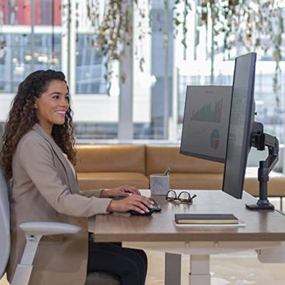 Ergotron LX Dual Arm Direct Desk Mount Monitor-tafelbeugel Aantal monteerbare displays: 2 Display(s) 38,1 cm (15) - 63,5 cm (25) Zwart In hoogte verstelbaar,