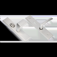 AMI Veiligheidsbeslag 251/50/15 Kt72Omk Knop 144 Deurkruk 332 Profielcilinder 72 Omkeer F1 Deurdikte 53/57 Mm - 891356 - thumbnail