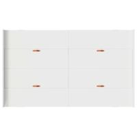 Opbergbedframe met hoofdeinde Wit 120 x 190 cm Bewerkt hout - thumbnail