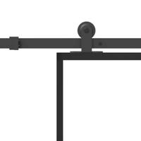 Schuifdeur met beslag 90x205 cm ESG-glas en aluminium - thumbnail