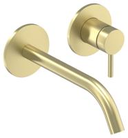 Inbouw Wastafelmengkraan IVY Bond 2-gats Coldstart Geborsteld Mat Goud PVD - thumbnail