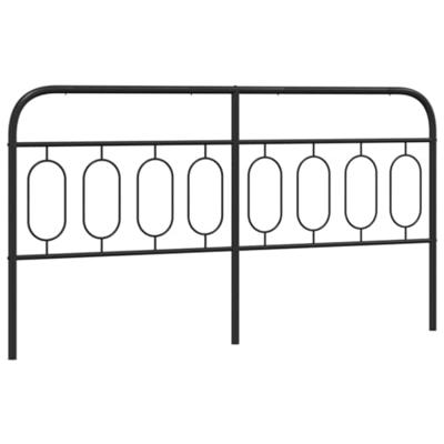 Hoofdbord 160 cm metaal zwart Hoofdbord 160 cm metaal zwart