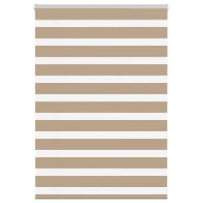 Zebra Blind 110x100 cm stofbreedte 105,9 cm polyester zandbruin