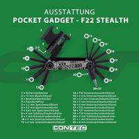 CONTEC multifunctie-tool "pocket gadget - f22 stealth" ct multifunction f22 22 functions - thumbnail