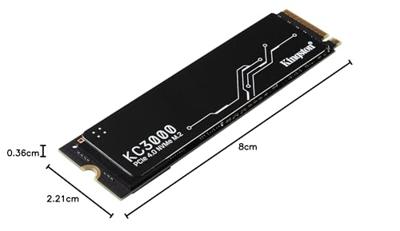 Kingston KC3000 4 TB M.2 SSD harde schijf PCIe NVMe 4.0 x4 SKC3000D/4096G