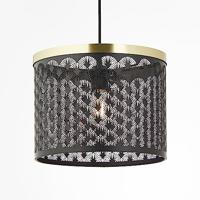 Brilliant Zwarte hanglampNeolia met goud - 99281/86 - thumbnail