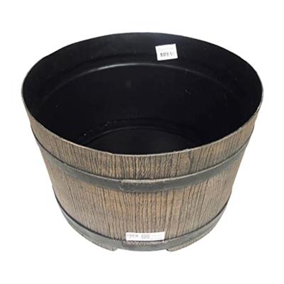 Nature standaard voor regenton met hout-look 45x28,5 cm bruin
