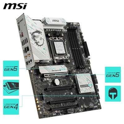 Moederbord - MSI - B850 GAMING PLUS WIFI AMD B850 AM5 ATX-slot - thumbnail