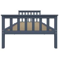Bedframe massief grenenhout grijs 100x200 cm - thumbnail