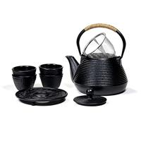 Tetsubin Theepot set 1 liter met Onderzetter + 4 Kopjes - thumbnail