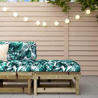 Tuinvoetenbank geïmpregneerd grenenhout - thumbnail