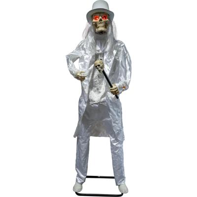 Witte Doodsgraver Halloween 185cm