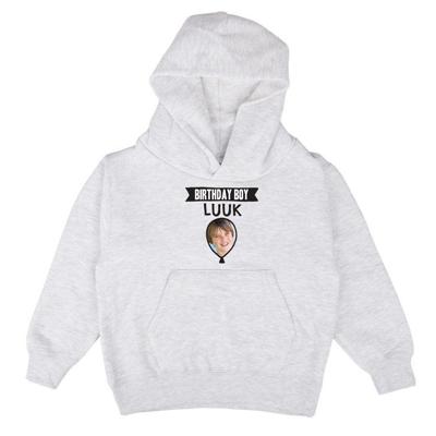 Hoodie voor kinderen bedrukken - Grijs - 6 jaar
