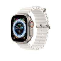 Apple Ocean Band Apple Watch 44mm / 45mm / 49mm Wit - thumbnail