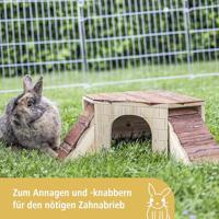 Miniatuurhuis Kerbl Knaagdieren 37 x 37 x 16 cm Bruin Hout - thumbnail